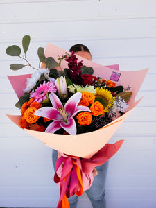 "Happy Vibes" Bouquet of Mixed Fresh Blooms - Designer Choice