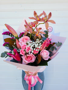 "Romance" Bouquet of Mixed Fresh Blooms - Designer Choice
