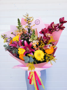 "Thanks a Bunch" Bouquet of Mixed Fresh Blooms - Designer Choice