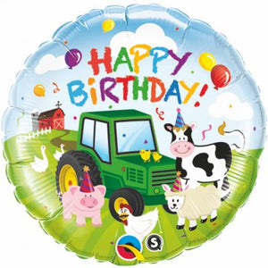 Farm Happy Birthday Helium Balloon