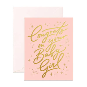 Congrats on your Baby Girl Card