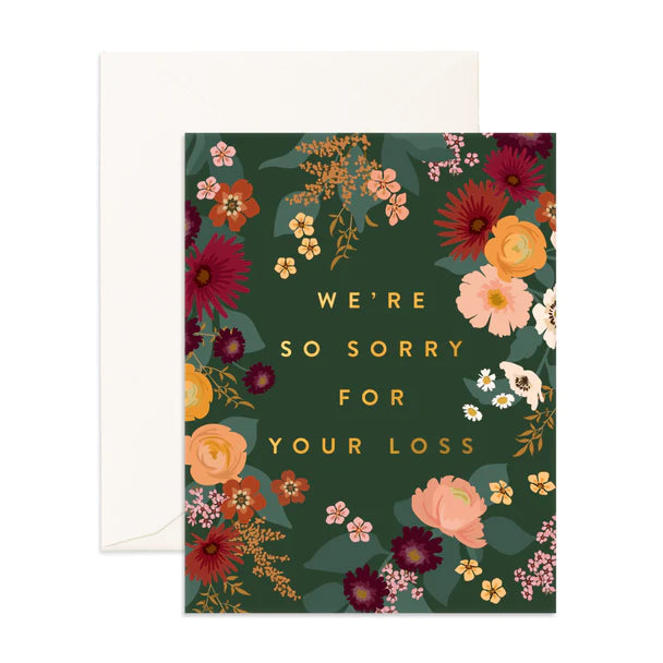 We're Sorry For Your Loss Card